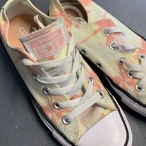 Palm Tree Print Converse Shoes